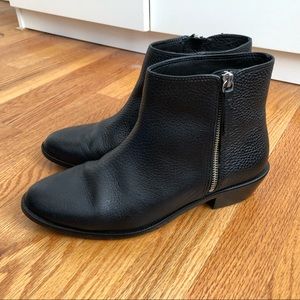 J. Crew Frankie Tumbled Leather Ankle Boots